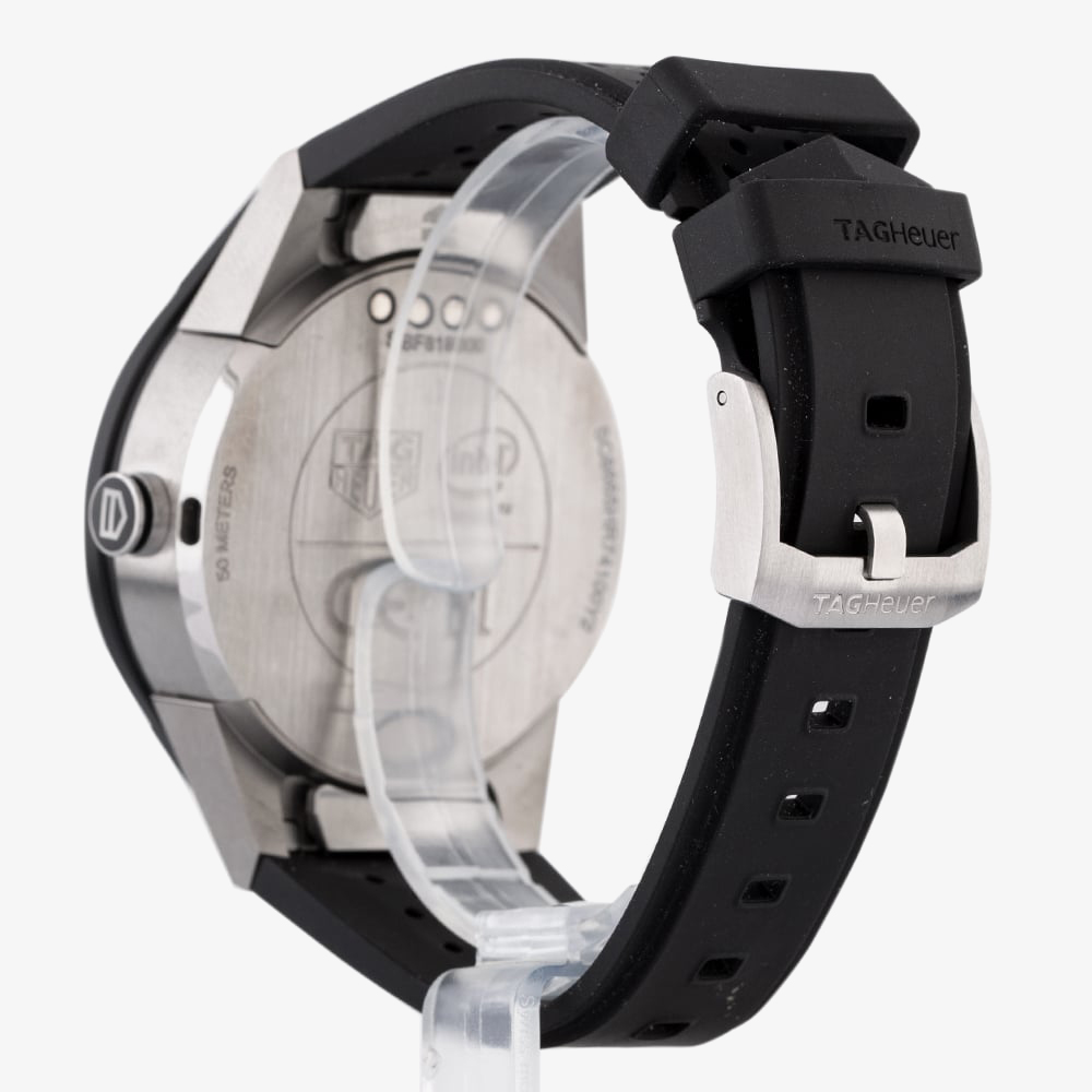 Pre-Owned TAG Heuer Connected Mens Black Rubber Strap Watch EX 2460557