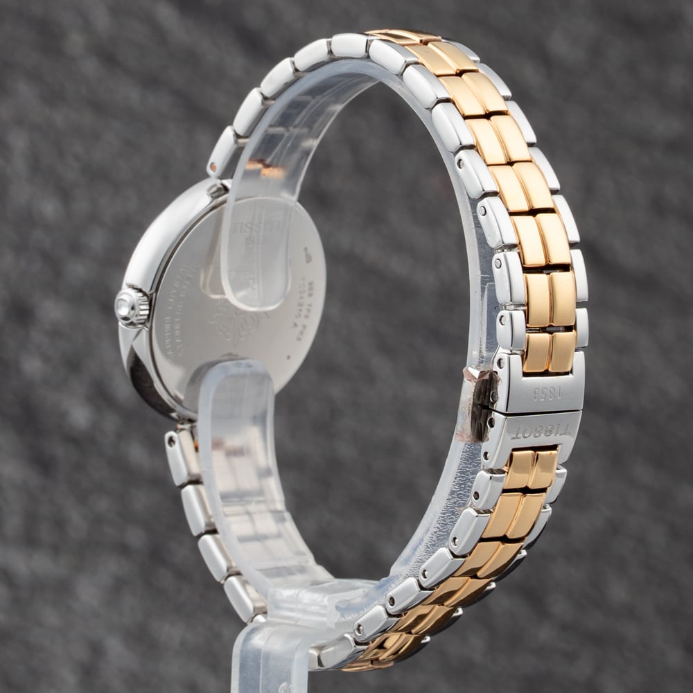 Pre-Owned Tissot Ladies Flamingo Two Colour Bracelet Watch T094.210.22.111.00