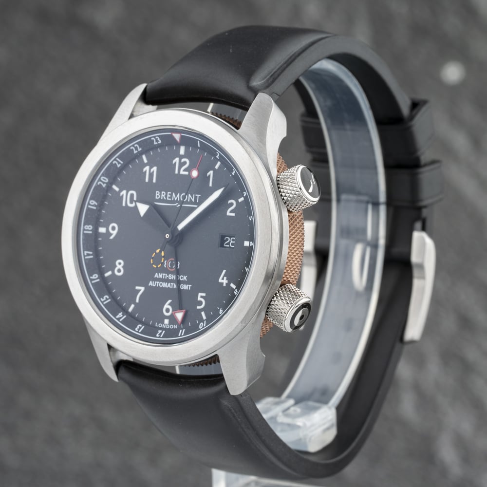 Pre-Owned Bremont Martin Baker Black Rubber Strap Watch MBIII/BZ.