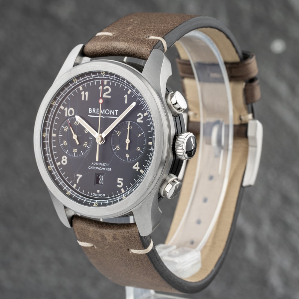 Pre-Owned Bremont Griffon Brown Leather Strap Watch ALT1-C-GRIFFON-S.
