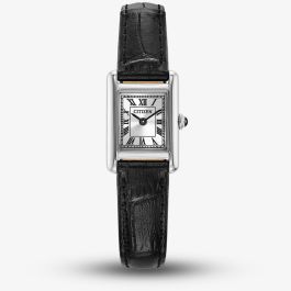 Citizen EG2790-12A Ladies Eco-Drive Black Leather Strap Watch