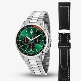 Maserati MSR8873624002 Mens Sorpasso Green Chronograph Dial Watch