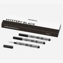 Montblanc 128240 Three Rollerball Small Mystery Black Pen Refill