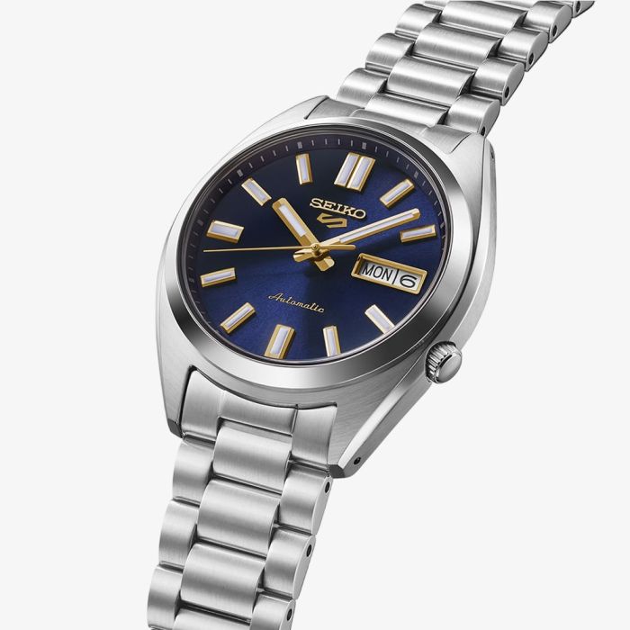 Seiko SRPL55K1 Mens 5 Sports SNX Vintage Blue Dial Watch