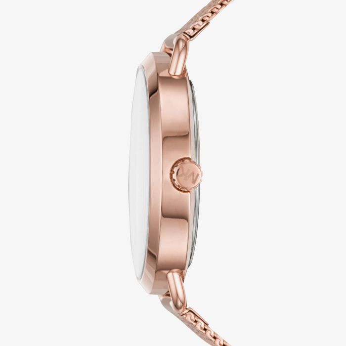 Michael Kors Portia Mesh Rose Tone Bracelet Watch MK3845 display picture 1