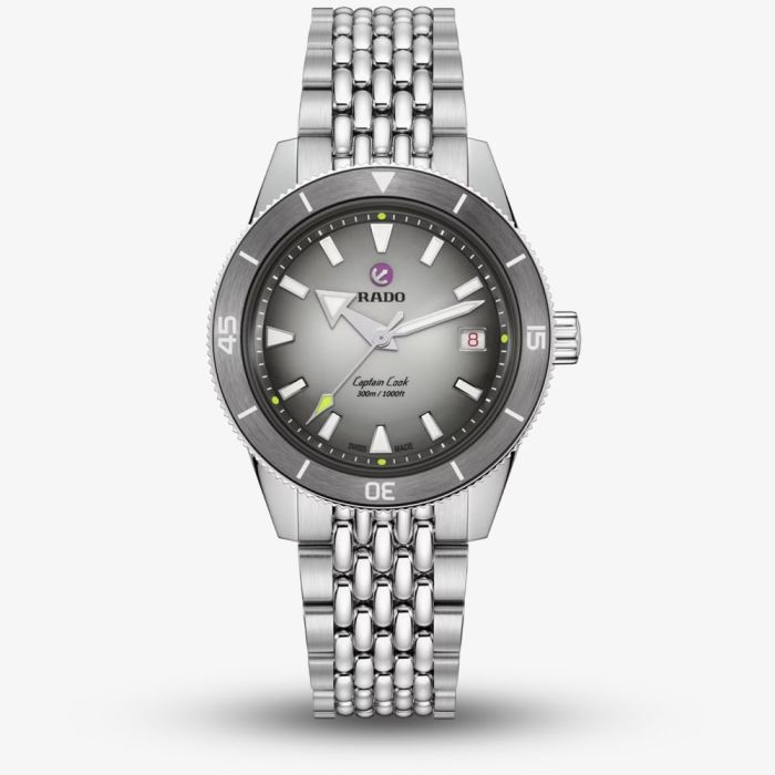 Rado R32222108 Mens Captain Cook X Tennis Grey Dial Watch