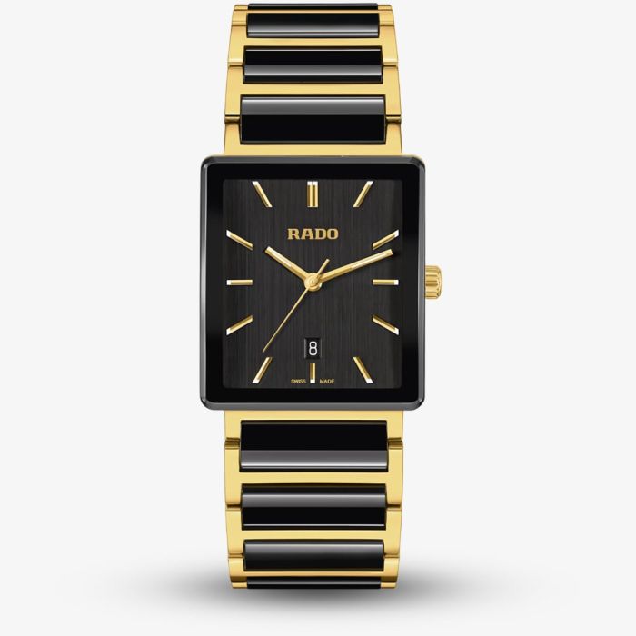 Rado R20256162 Integral Mens Gold & Black Ceramic Bracelet Watch