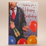 Happy Birthday Champagne Card