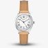 Sekonda Ladies Classic Evans White Dial Light Brown Leather Strap Watch 40731