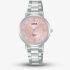 Lorus Ladies Light Pink Sunray Dial Stone Set Watch RY521AX9