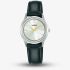 Lorus Ladies Classic White Dial Black Leather Strap Watch RG215YX9