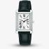 Lorus Ladies Rectangular White Dial Leather Strap Watch RG241YX9