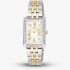 Lorus Ladies Rectangular Champagne Dial Two Tone Bracelet Watch RG271YX9