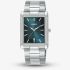 Lorus Mens Classic Blue Rectangular Dial Bracelet Watch RH935RX9