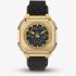 Adidas City Tech Six Gold Tone Black Strap Watch AOFH260142I