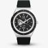 Timex x NASA Mens Q Space Black Leather Strap Watch TW2Y56800