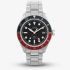 Timex Mens Waterbury Heritage Stainless Steel Red & Blue Bezel Watch TW2Y60600