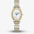 Lee Cooper Ladies White Mother of Pearl Oval Dial Two Tone Bracelet Watch LC08319.220