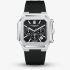 Lee Cooper Mens Black Dial Silicone Strap Watch LC08420.351