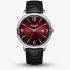 Lee Cooper Mens Red Dial Black Leather Strap Watch LC08379.381