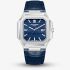 Lee Cooper Mens Blue Square Dial Leather Strap Watch LC08268.399