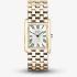 Accurist Rectangle Gold With Green Roman Numerals Watch 71008