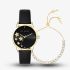Ted Baker Fitzrovia Gold Case Black Sunray Dial & White Crystals Stars Watch BKGFW22179I