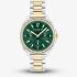 Coach Ladies Kitt Two Tone Green Dial Watch 14504394