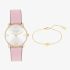 Coach Elliot Pink Watch Heart Bracelet Gift Set 14000137
