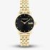 Coach Ladies Elliot Black Dial Gold Tone Watch 14504302