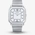 Orlam Mens Heritage White Square Dial Silver Bracelet Watch ORSSBHE004
