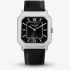 Orlam Mens Heritage Black Octagon Dial Leather Strap Watch ORSSLHE002