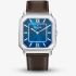 Orlam Mens Heritage Blue Octagon Dial Leather Strap Watch ORSSLHE003