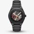 Armani Exchange Mens Sync Automatic Black Skeleton Dial Watch AX4196