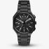 Armani Exchange Mens Bass Dual-Time Black Bracelet Watch AX1478