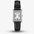 Emporio Armani Ladies Genni White Mother Of Pearl Rectangular Dial Leather Strap Watch AR11803