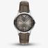 Emporio Armani Mens Archetipo Grey Dial Leather Strap Watch AR11823