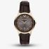 Emporio Armani Mens Archetipo Brown Dial Leather Strap Watch AR11824