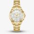 BOSS Ladies Alley Lux Gold Tone Crystal White Dial Watch 1502829