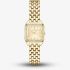 BOSS Ladies Mae Petite Square Golden Dial Bracelet Watch 1502883