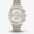 BOSS Mens Skytraveller Two Tone Chronograph Silver Dial Bracelet Watch 1514350