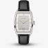 BOSS Mens Principle Arc Silver Dial Leather Strap Watch 1514351