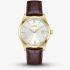 BOSS Mens Langford Silver Dial Leather Strap Watch 1514357