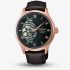 Seiko Mens Presage Japanese Zen Gardens Green Dial Leather Strap Watch  HCB007J1
