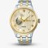 Seiko Mens Presage Japanese Zen Gardens Gold-Toned Sand Bracelet Watch SSA464J1