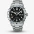 Seiko Mens 5 Sports Field Automatic Black Dial Stainless Steel Bracelet Watch HDB006K1