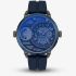 Police Mens Ray Blue Dial Plastic Strap Watch PEWJQ2195240