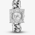Michael Kors Ladies Chain Lock Silver Watch MK4718