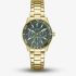 Guess Ladies Mariana Gold Tone Teal Dial Bracelet Watch GW1035L2