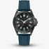 Guess Mens Neo Black Dial Blue Rubber Strap Watch GW1065G3